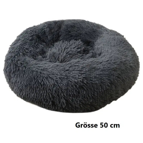 Hundebett Katzenbett Haustierbett rund in Donutform 50 cm