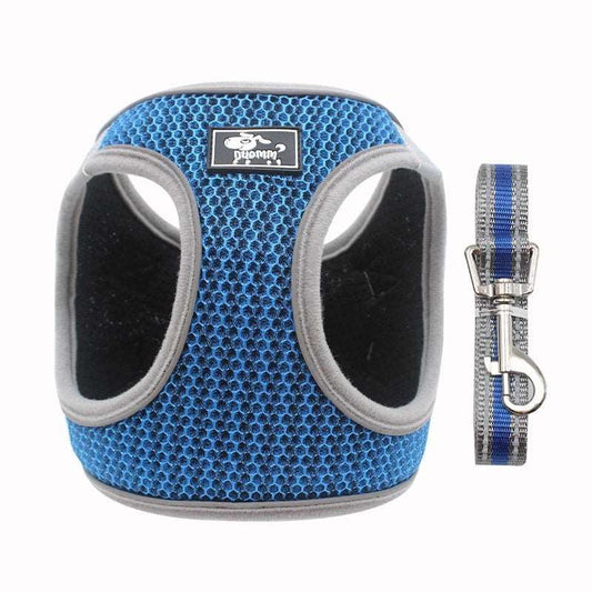 Hundebrustgeschirr Soft Mesh - Grösse M - M / Blau -