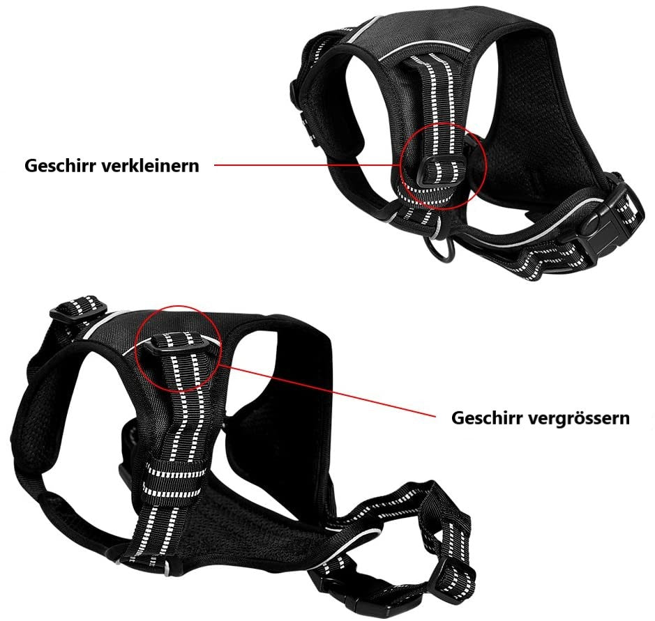 Hundegeschirr mit 2 Ringen