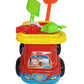 7-teiliges Sandspielset mit Lastwagen und Werkzeugen