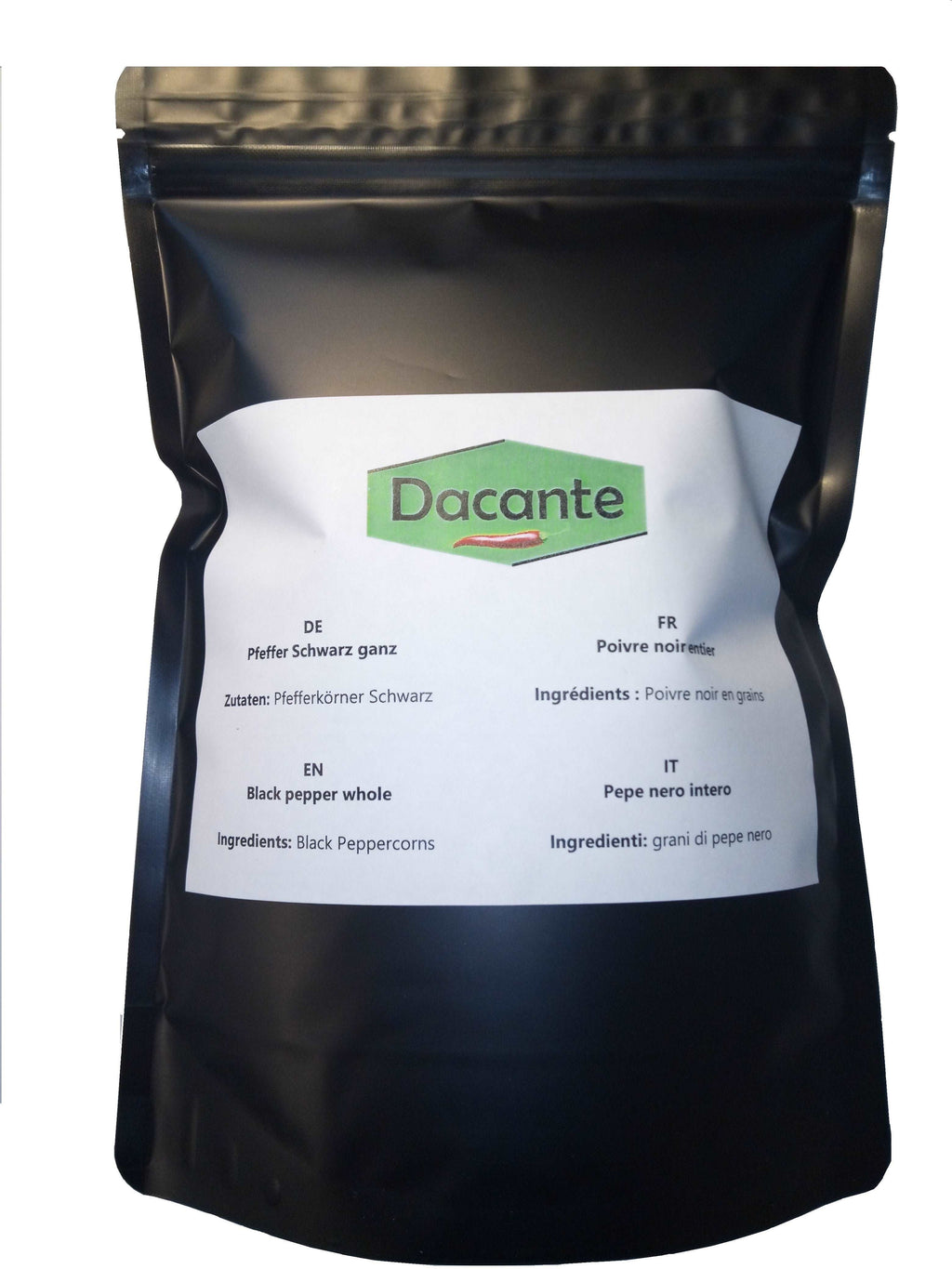 Pfeffer Schwarz ganz 500 g ( Dacante )