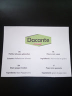 Pfeffer Schwarz gebrochen 500 g ( Dacante )