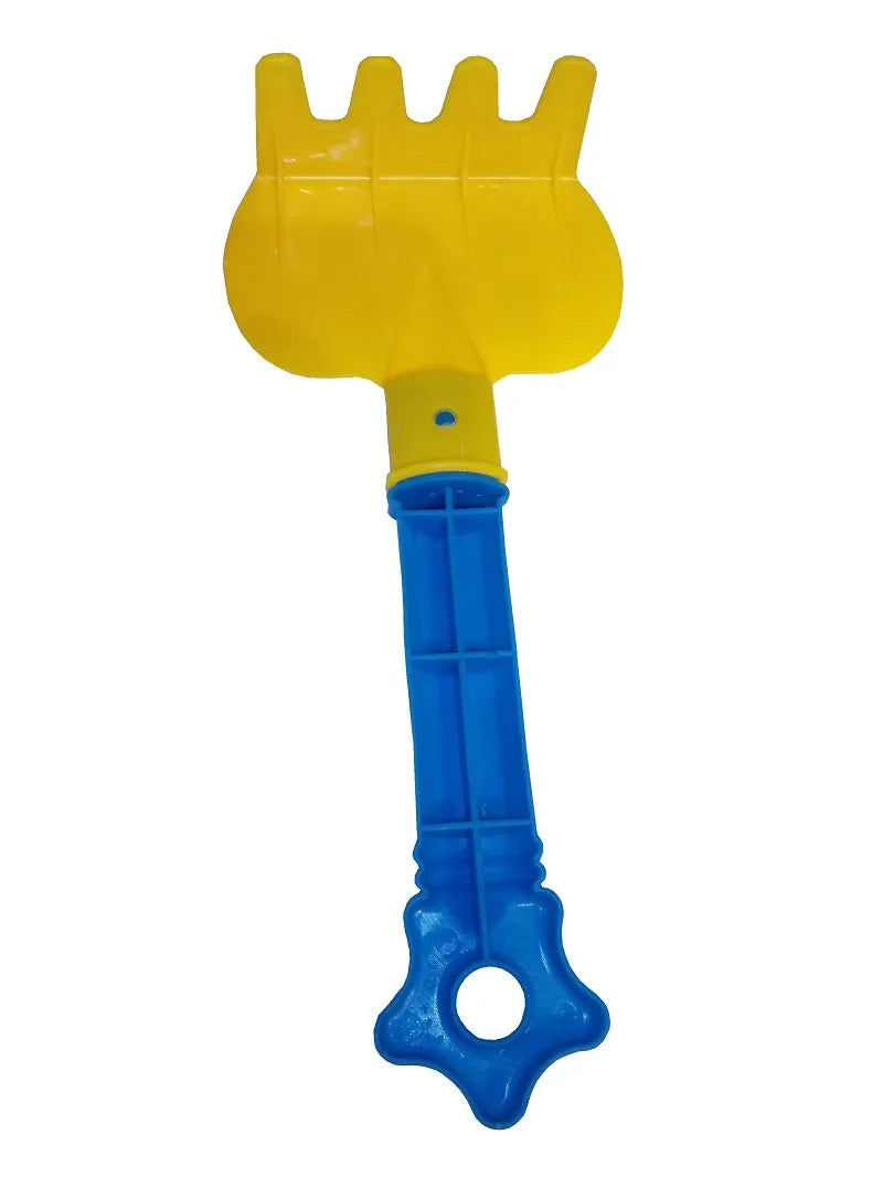 Rechen - in farbigem Sandspiel-Set um Sandburgen im Sandkasten zu bauen