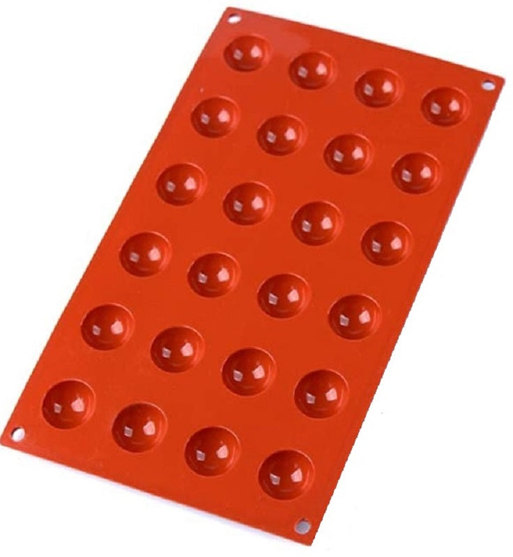 Silikon Backform 24 Halbkugeln - 29 x 17 x 1 cm